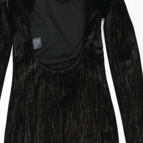 Topshop Womens Black   Mini  Size 6  - open back