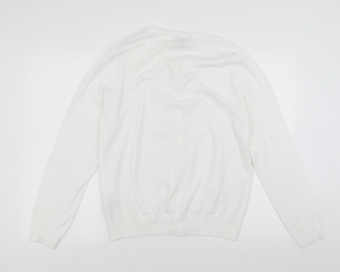 New Look Womens White   Cardigan Jumper Size 16