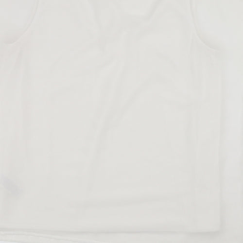 Marks and Spencer Womens White   Basic Blouse Size 14  - tank under blouse