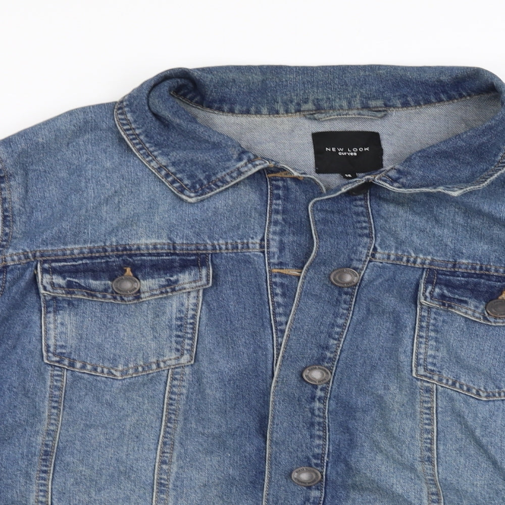 New Look Womens Blue  Denim Jacket  Size 26