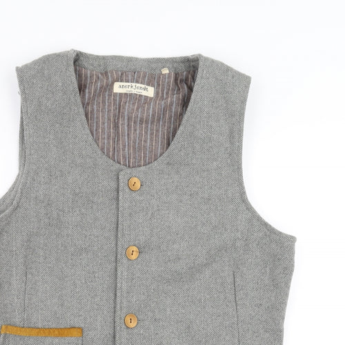 Anerkjendt Mens Grey   Jacket Suit Waistcoat Size XL