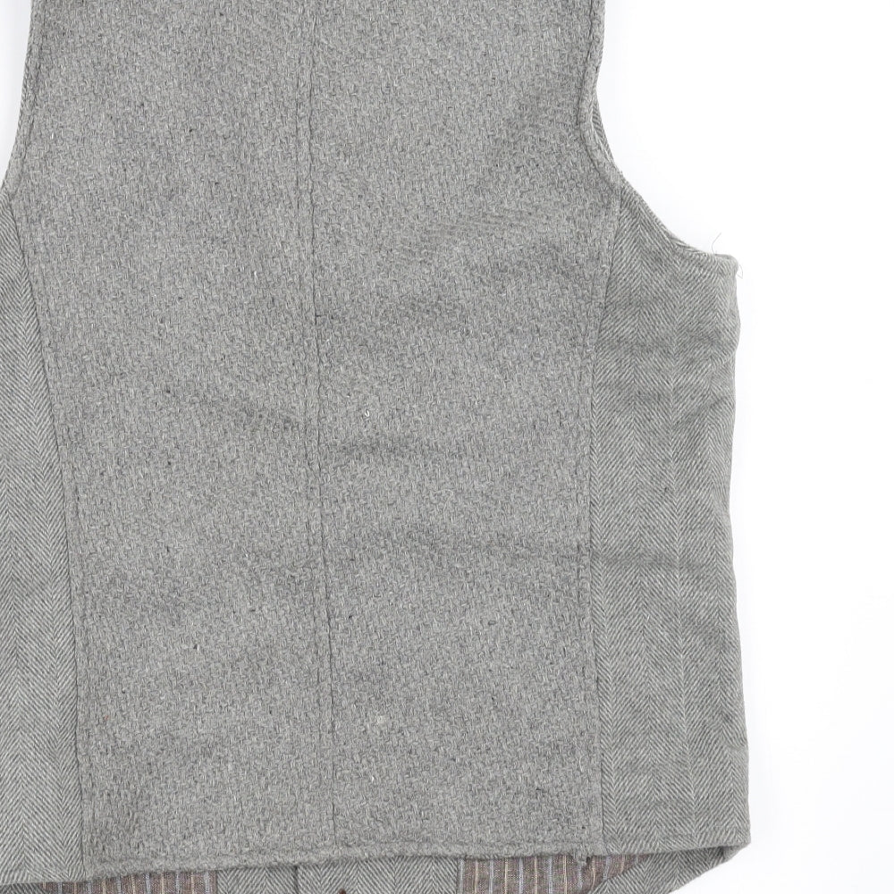 Anerkjendt Mens Grey   Jacket Suit Waistcoat Size XL