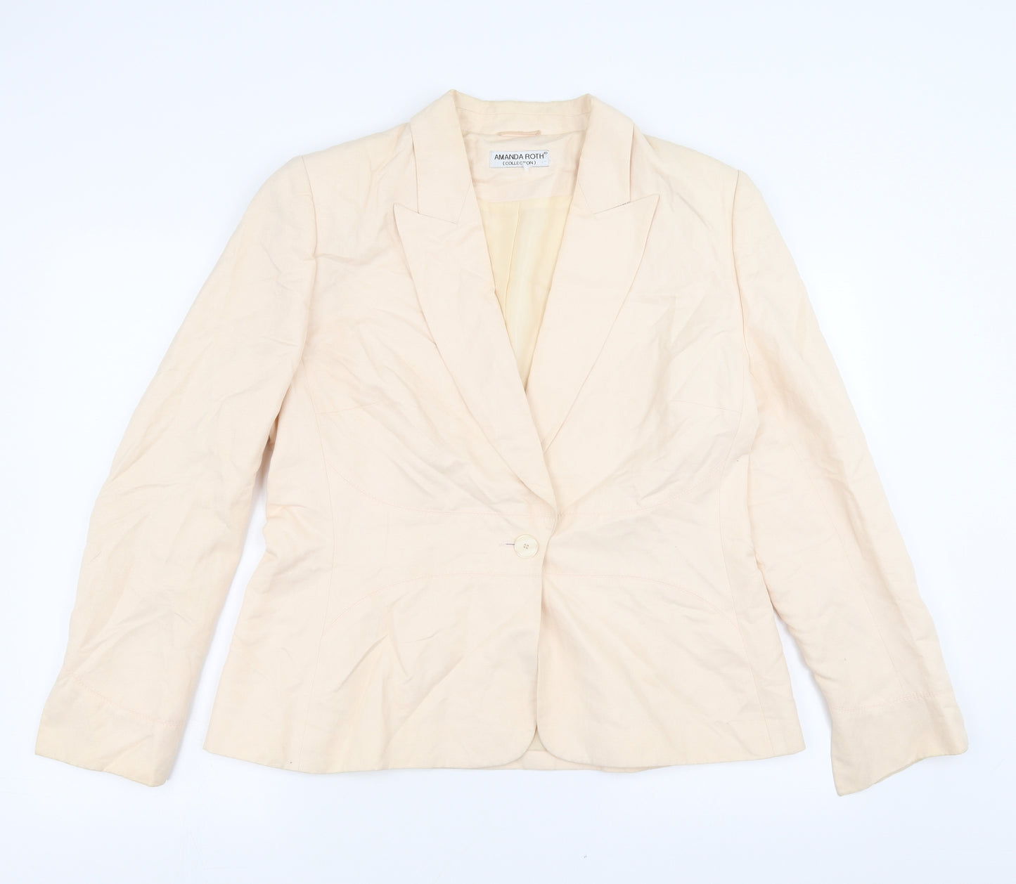 amanda roth Womens Pink   Jacket Blazer Size 16  - Peach colour