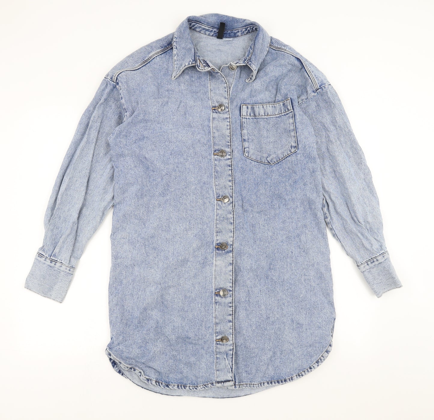 Divided by H&M Womens Blue  Denim Shirt Dress  Size M