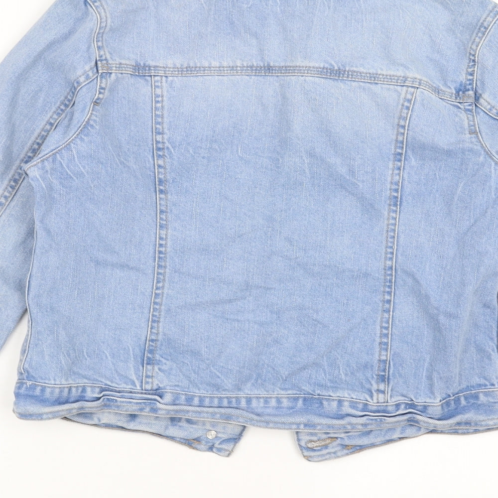 New Look Womens Blue  Denim Jacket  Size 10