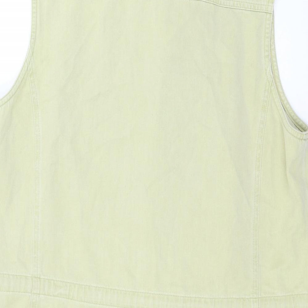 Viyella Womens Green  Denim Gilet Jacket Size 10