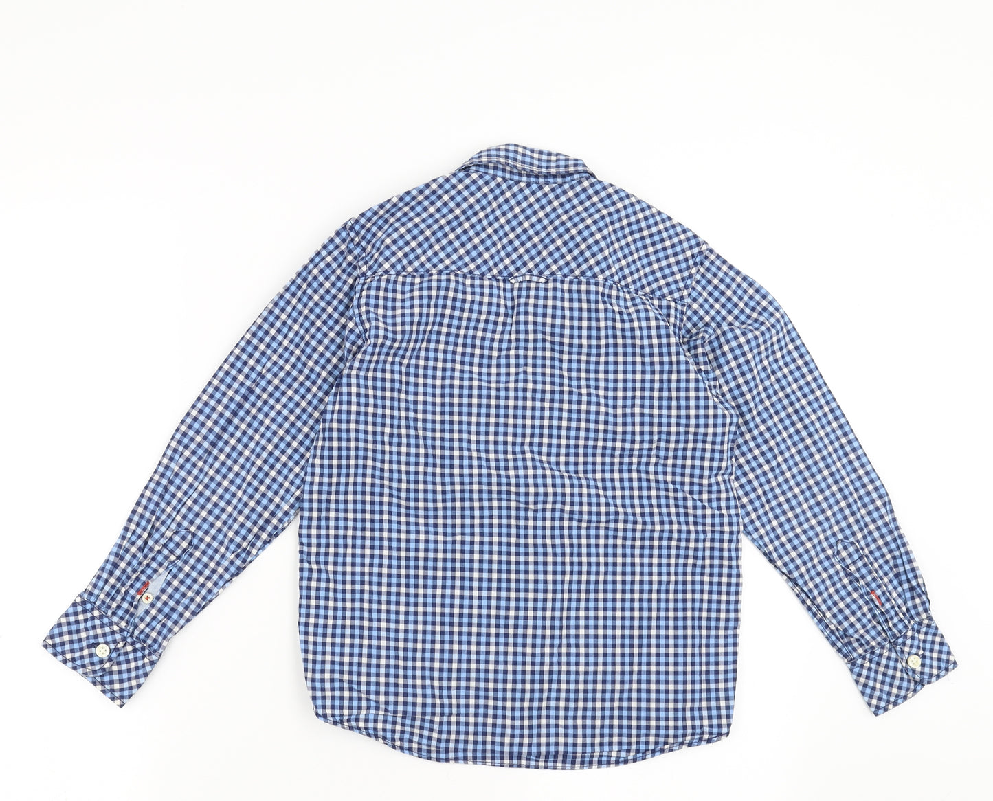 H&M Boys Blue Check  Basic Button-Up Size 8-9 Years
