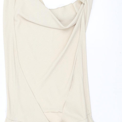 Missguided Womens Beige   Mini  Size 8  - Open back
