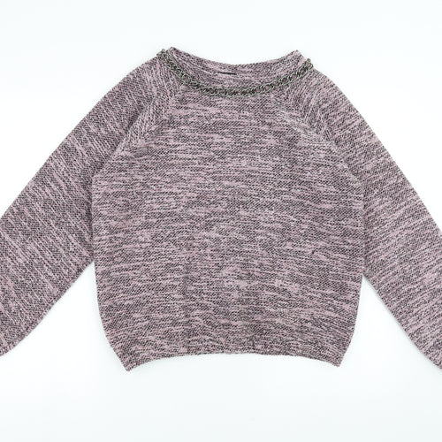 Topshop Womens Pink   Pullover Jumper Size 10  - chain