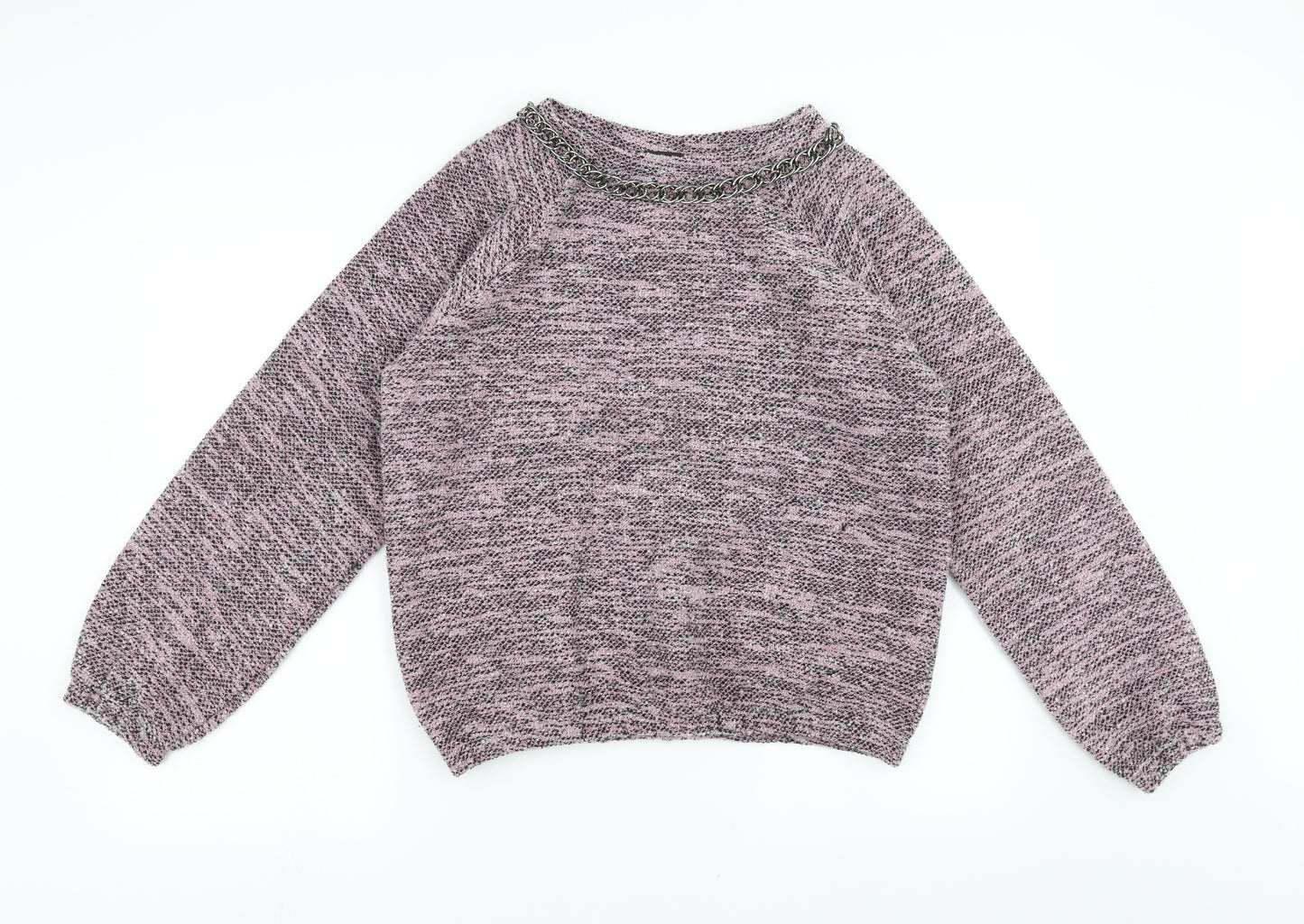 Topshop Womens Pink   Pullover Jumper Size 10  - chain