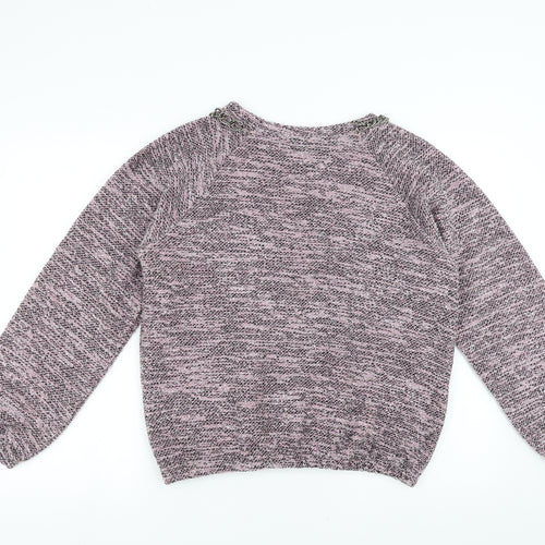 Topshop Womens Pink   Pullover Jumper Size 10  - chain