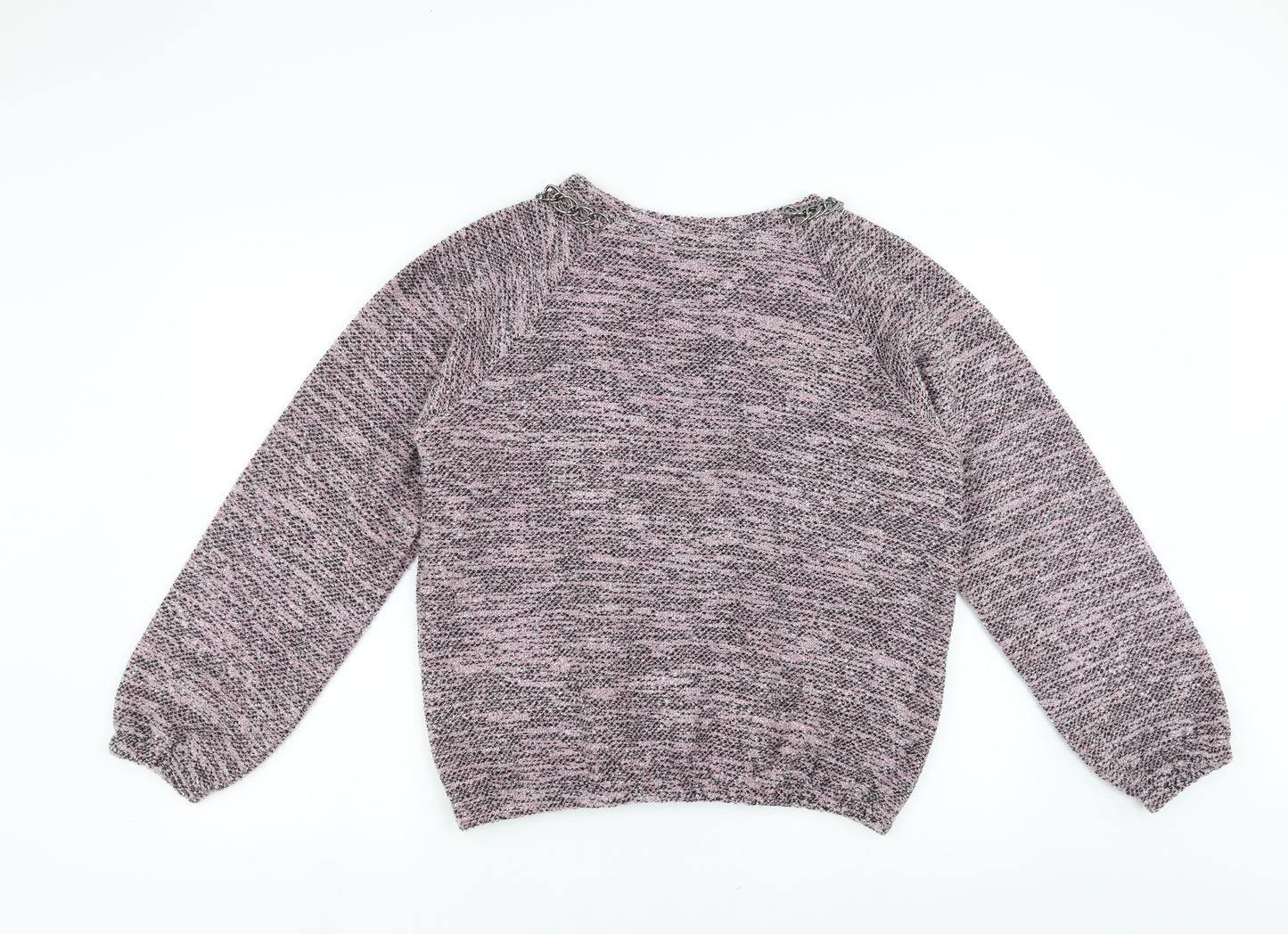 Topshop Womens Pink   Pullover Jumper Size 10  - chain