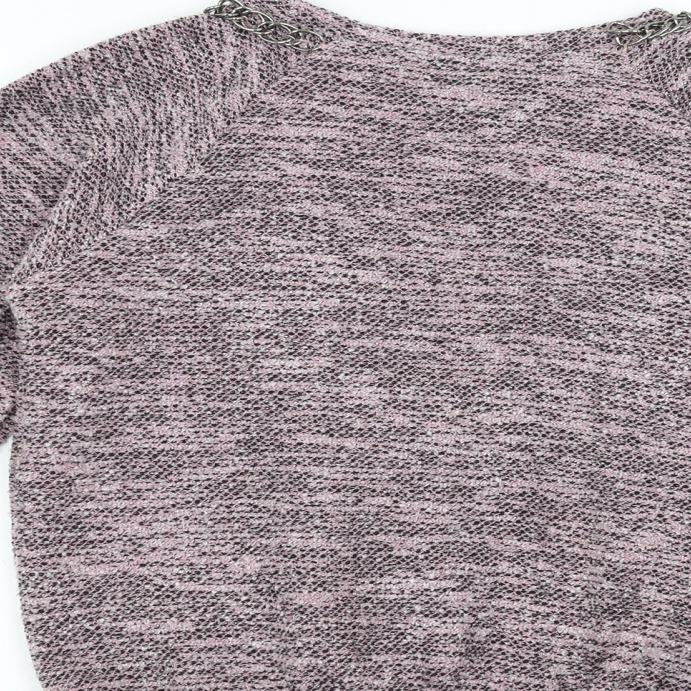 Topshop Womens Pink   Pullover Jumper Size 10  - chain