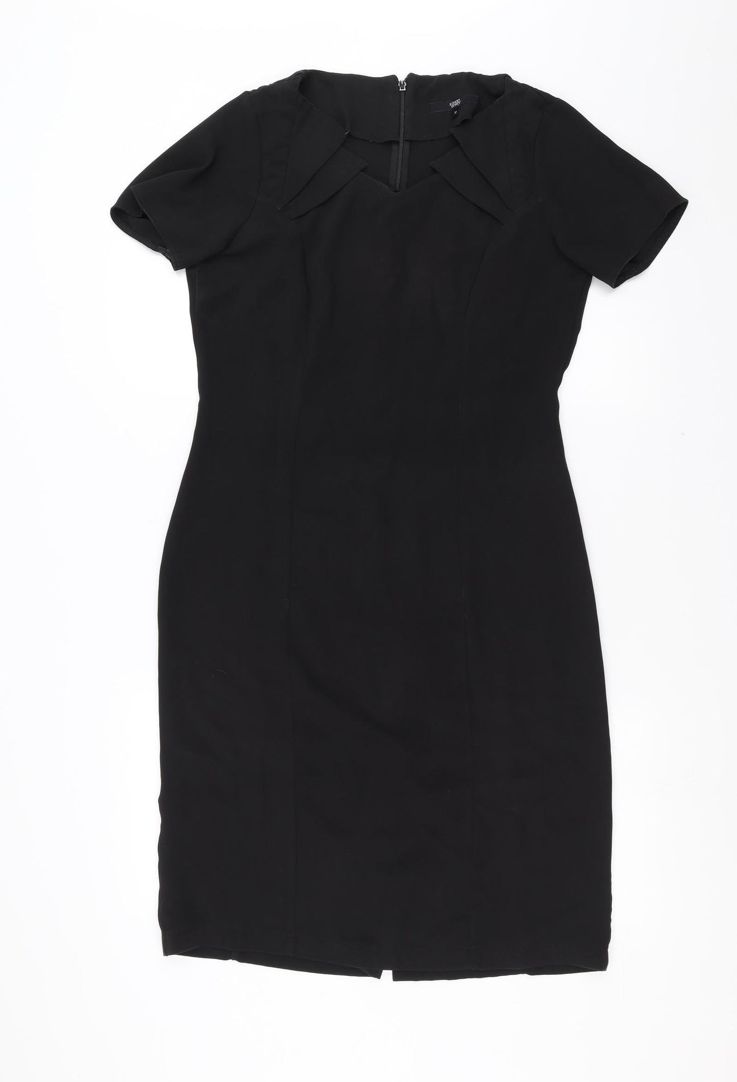 Simon Jersey Womens Black   Pencil Dress  Size 10
