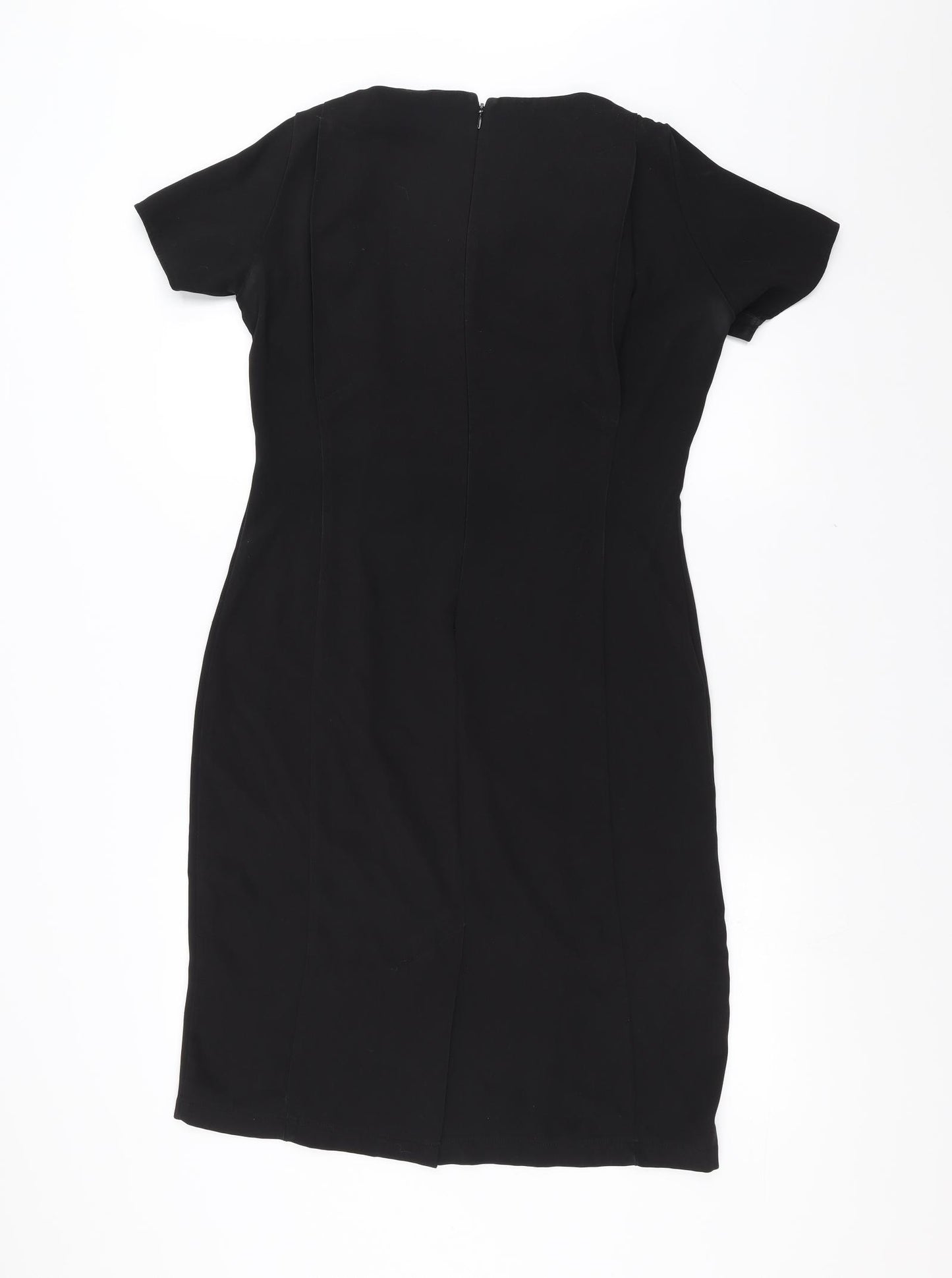 Simon Jersey Womens Black   Pencil Dress  Size 10