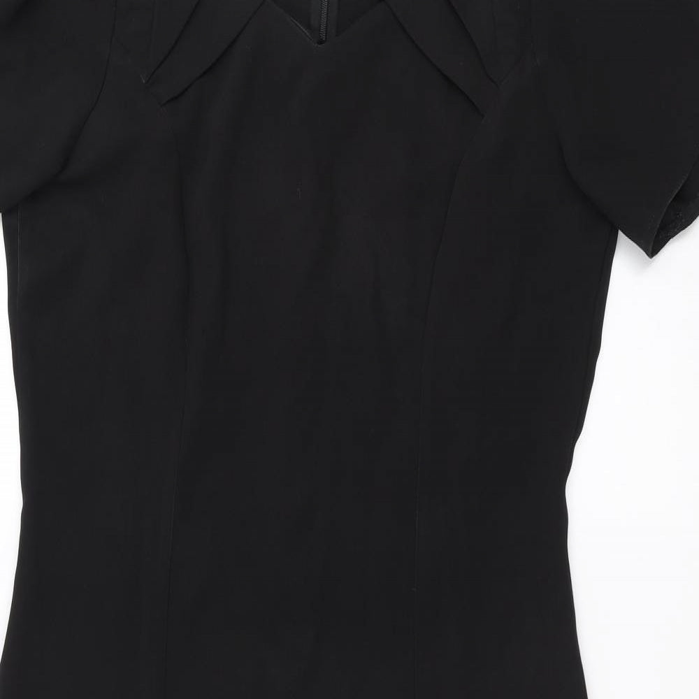 Simon Jersey Womens Black   Pencil Dress  Size 10