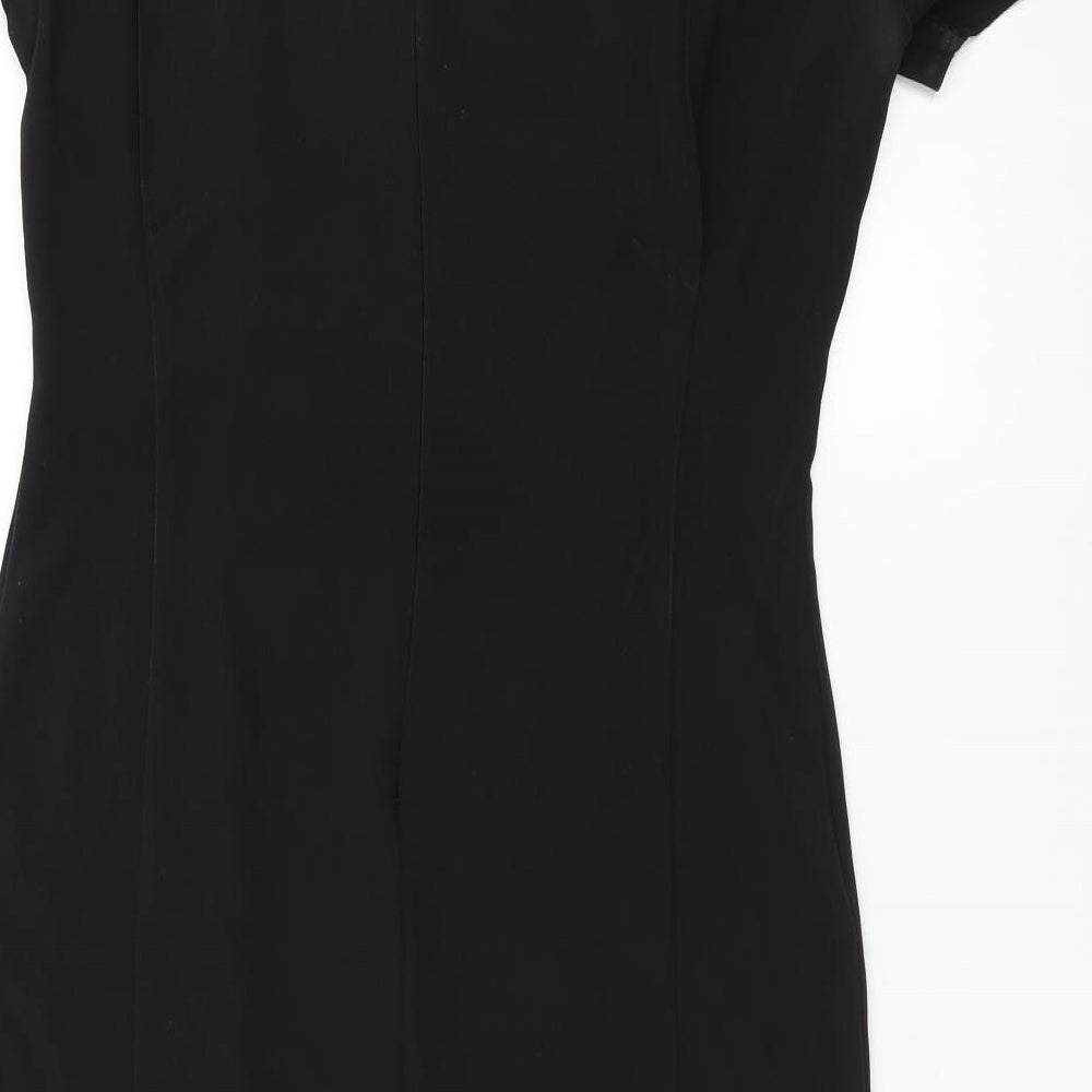 Simon Jersey Womens Black   Pencil Dress  Size 10