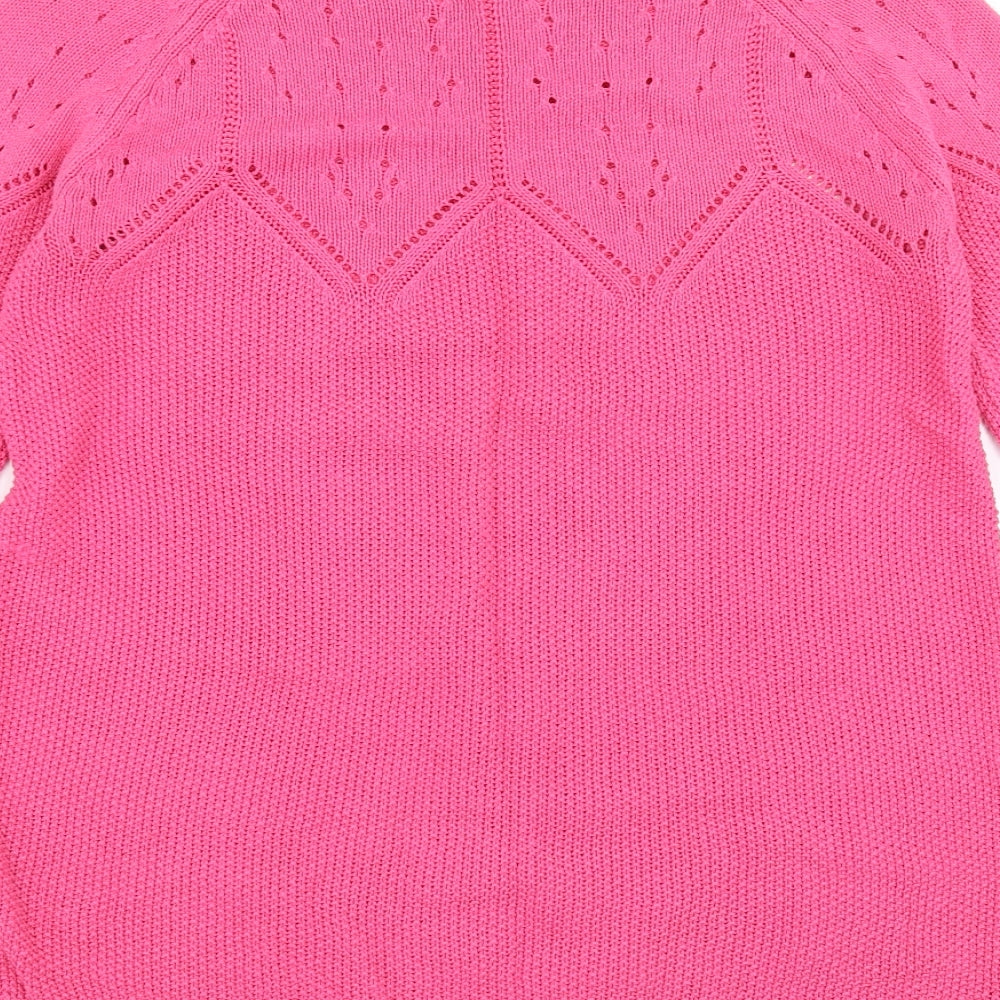 Oasis Womens Pink   Pullover Jumper Size S
