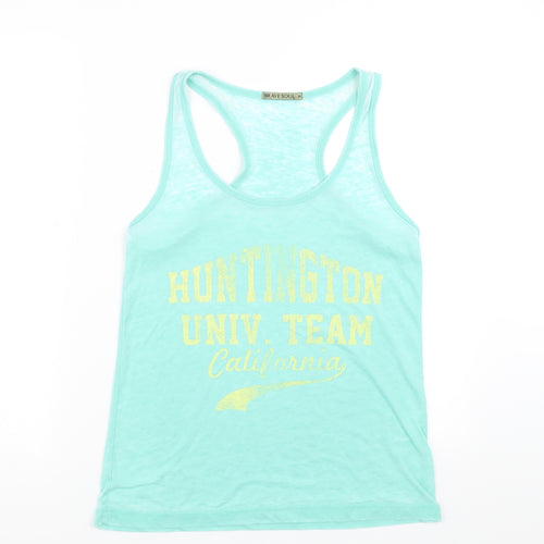 Brave Soul Womens Green   Basic Tank Size XS  - California