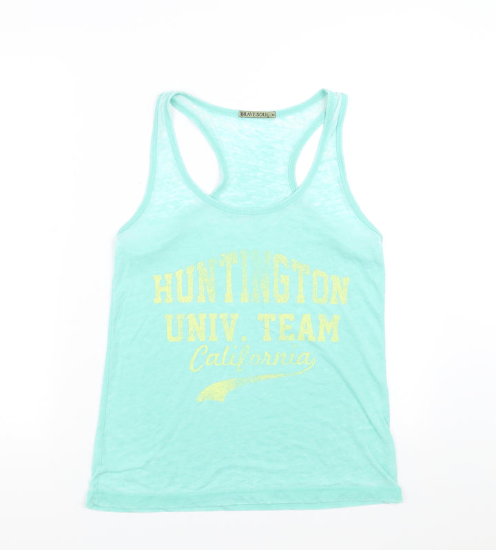 Brave Soul Womens Green   Basic Tank Size XS  - California
