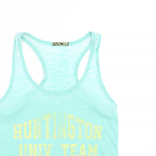 Brave Soul Womens Green   Basic Tank Size XS  - California