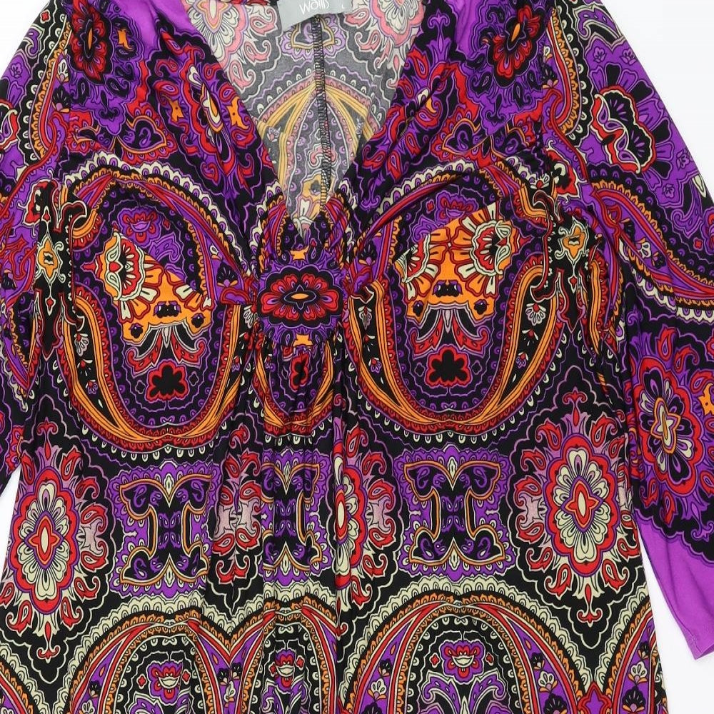 Wallis Womens Multicoloured Floral  Shift  Size L