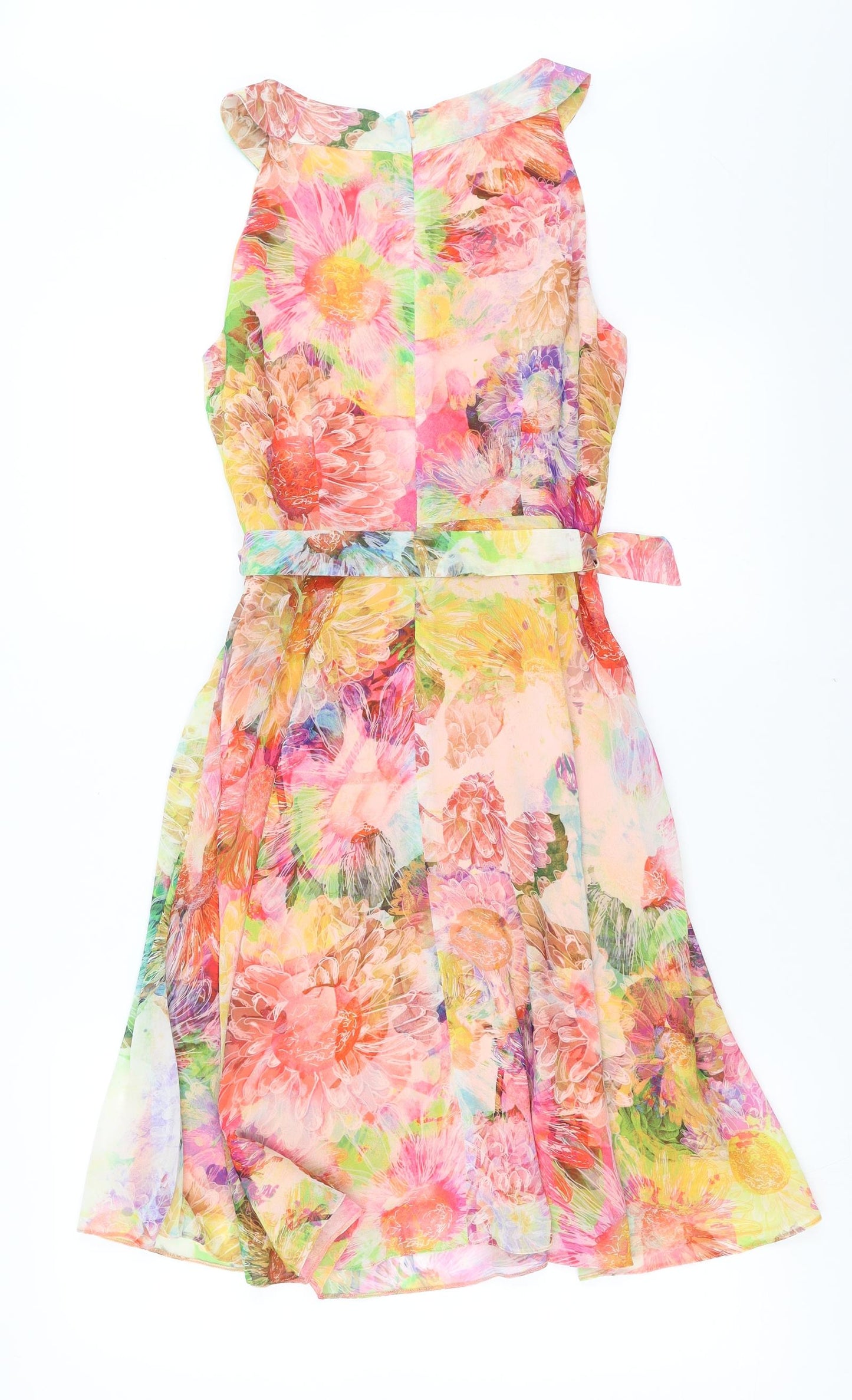 Wallis Womens Multicoloured Floral  Fit & Flare  Size 10