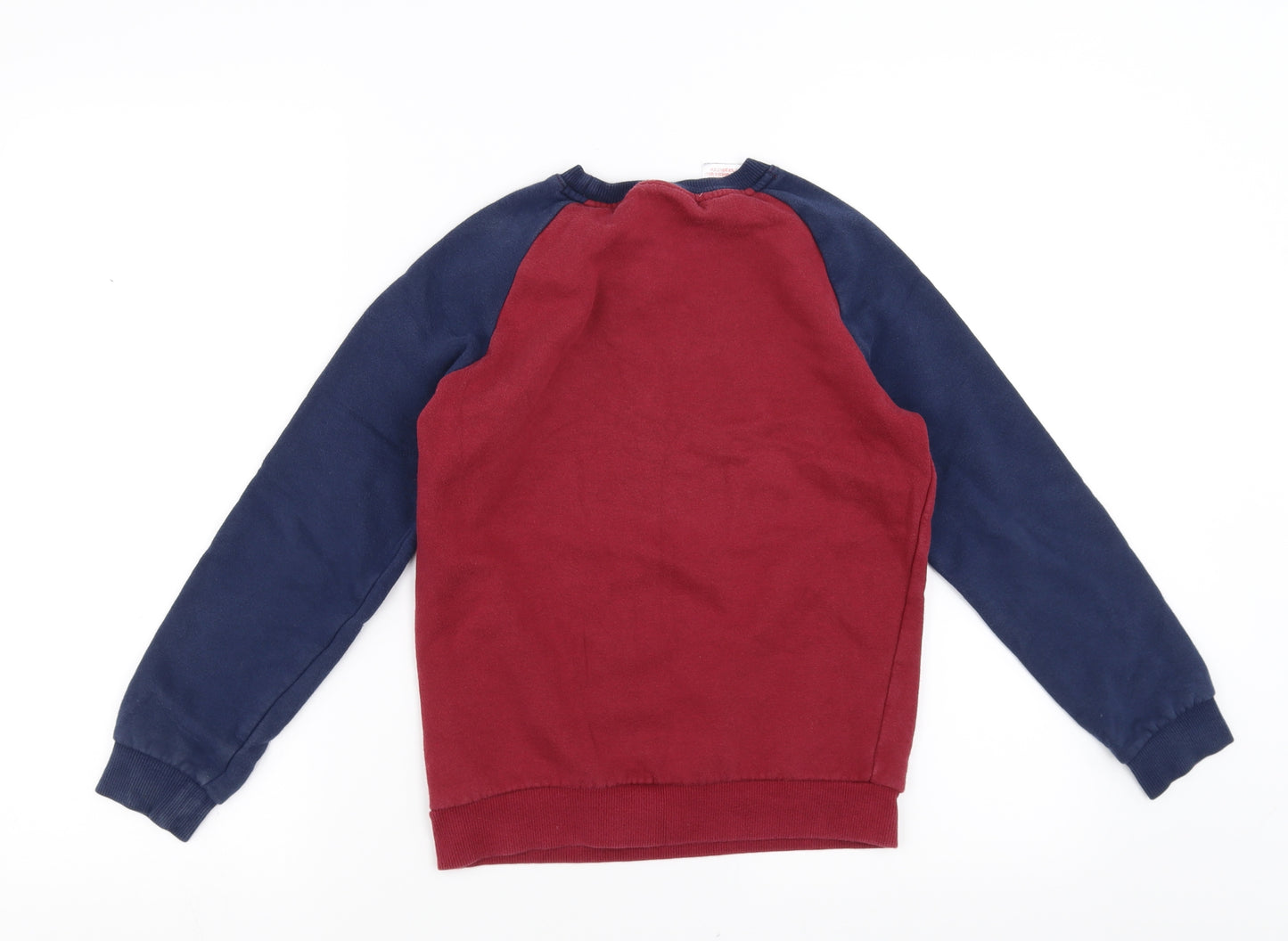 adidas Boys Purple   Pullover Sweatshirt Size 9-10 Years  - burgundy