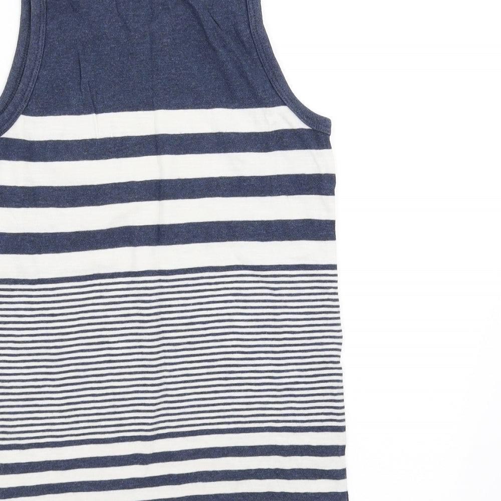 Gap Boys Blue Striped  Basic Tank Size 6-7 Years