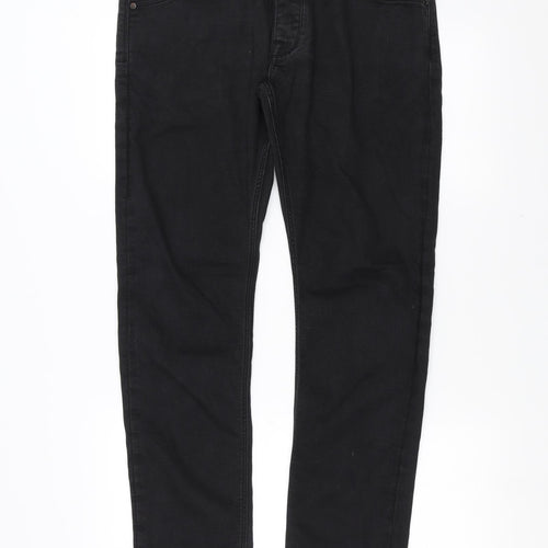 Freesoul Mens Black  Denim Straight Jeans Size 36 in L32 in