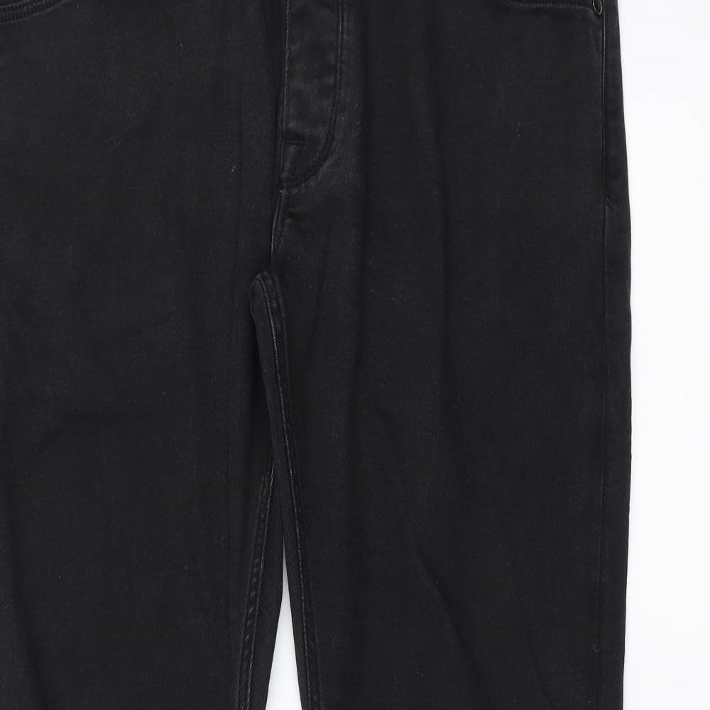 Freesoul Mens Black  Denim Straight Jeans Size 36 in L32 in