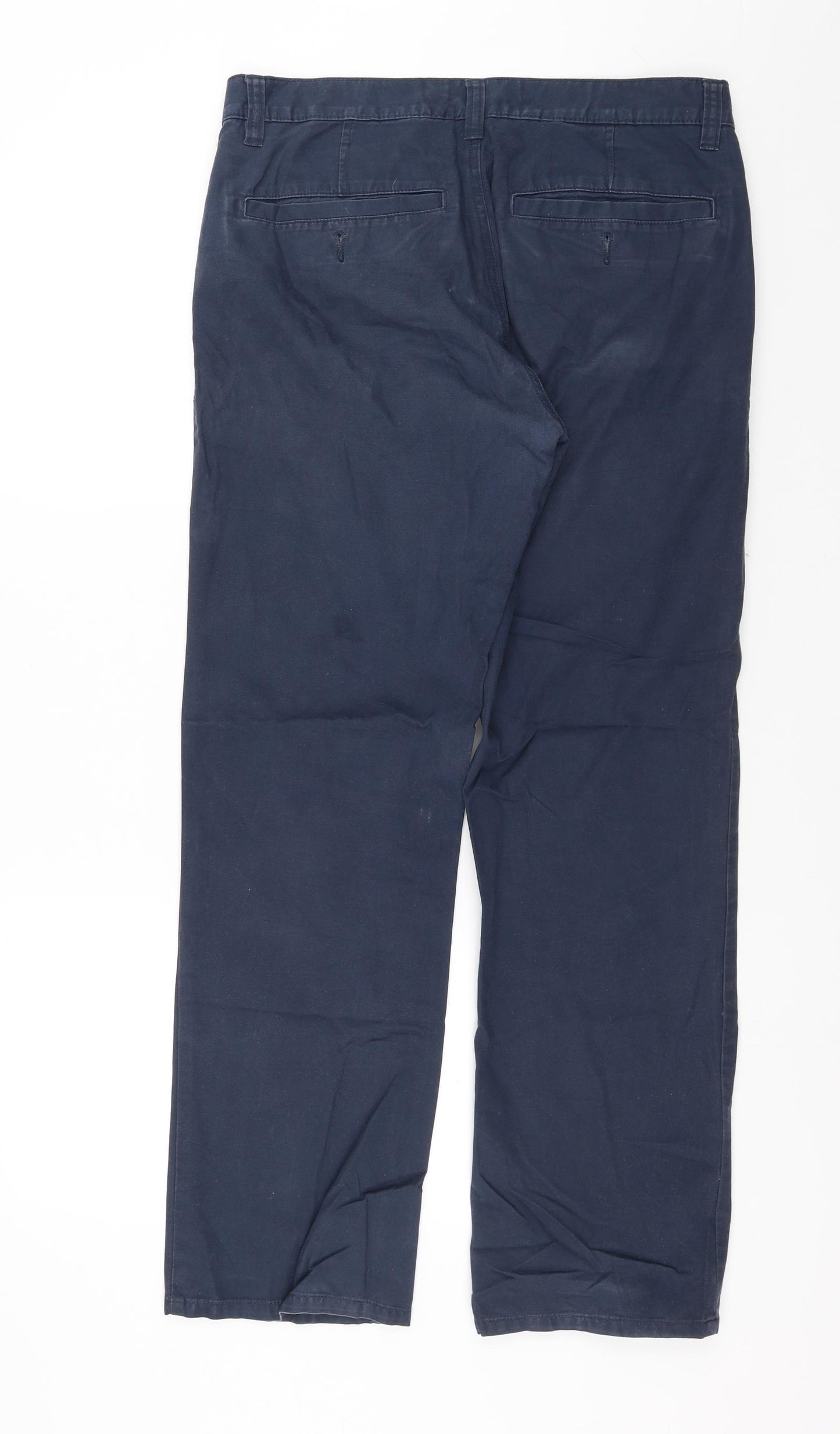 F&F Mens Blue   Chino Trousers Size 32 in L30 in