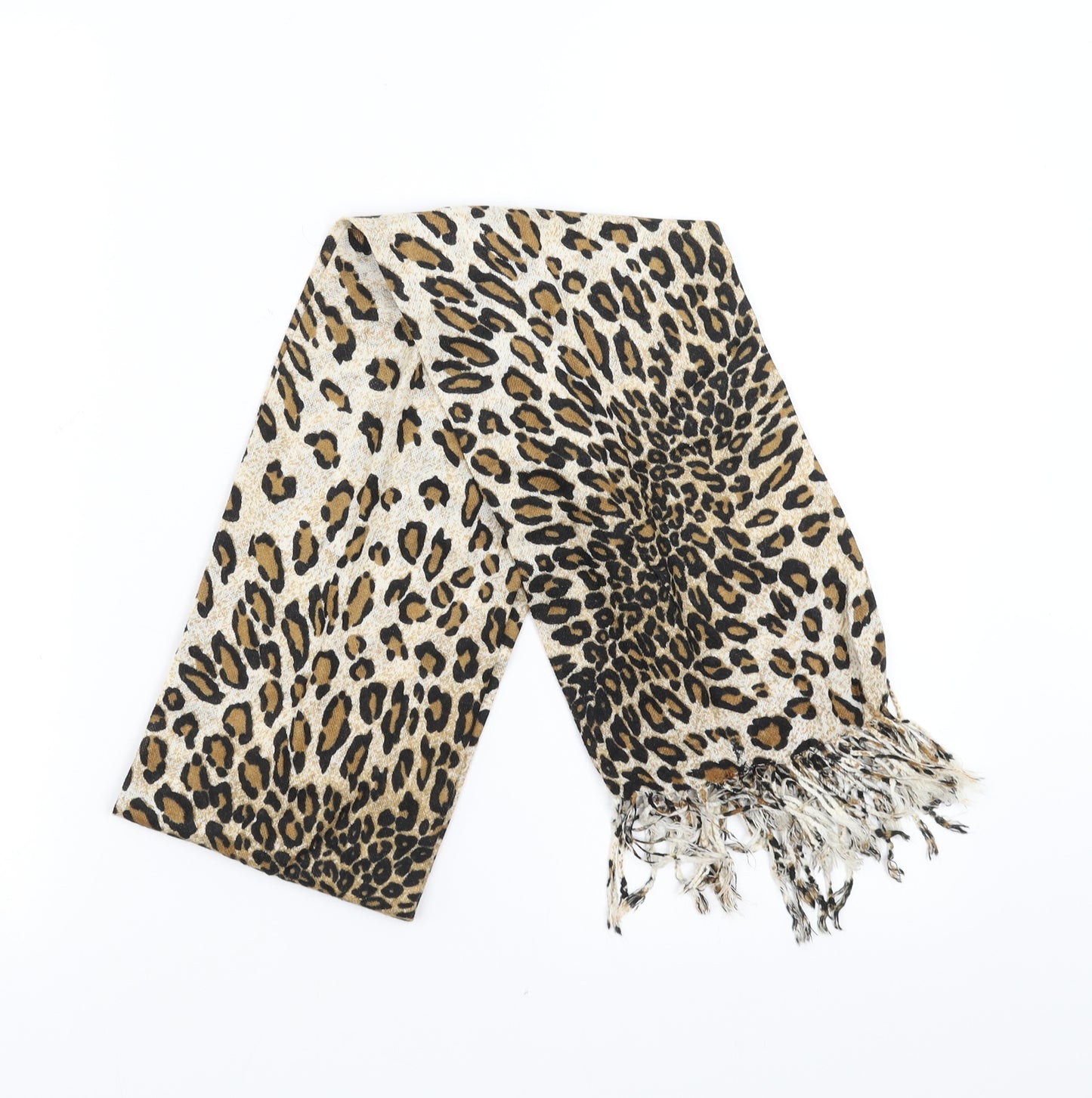 Preworn Womens Brown Animal Print   Scarf