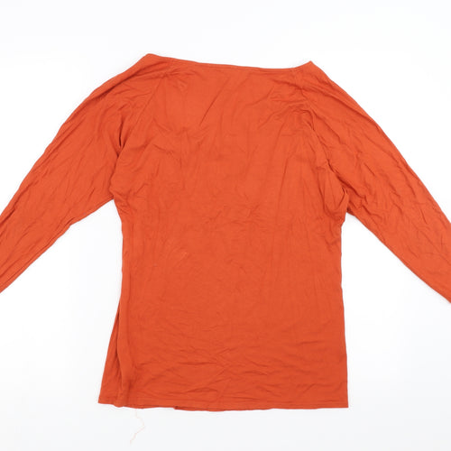 Pretty Girl Womens Orange   Basic Blouse Size L