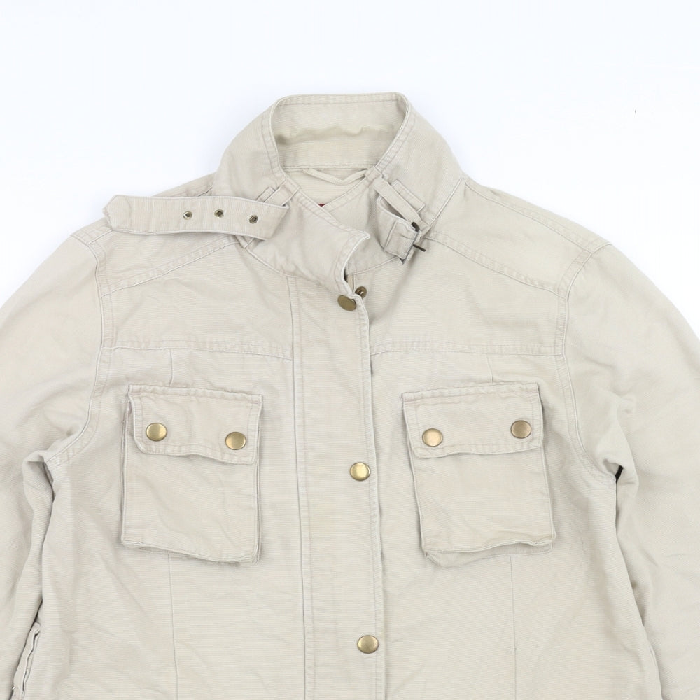 DNM Womens Beige  Denim Jacket  Size 12