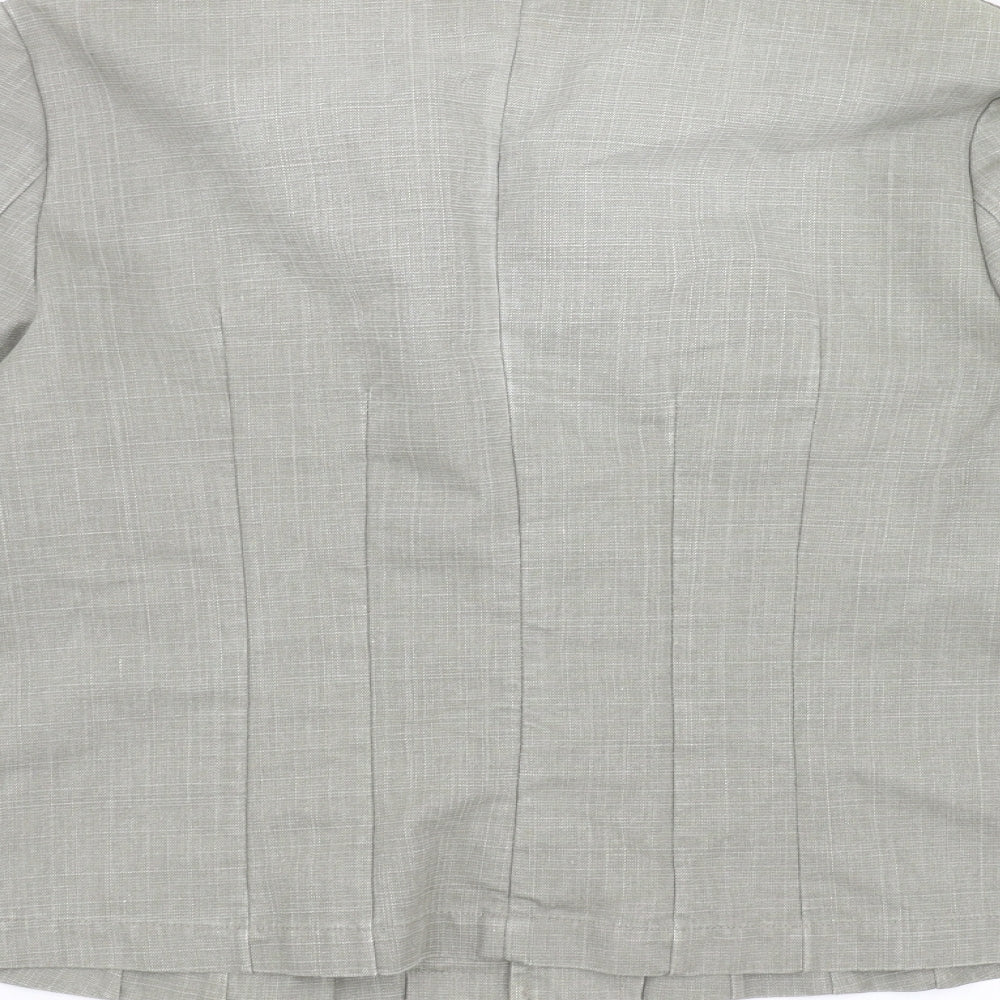 Principles Womens Green  Denim Jacket  Size 14