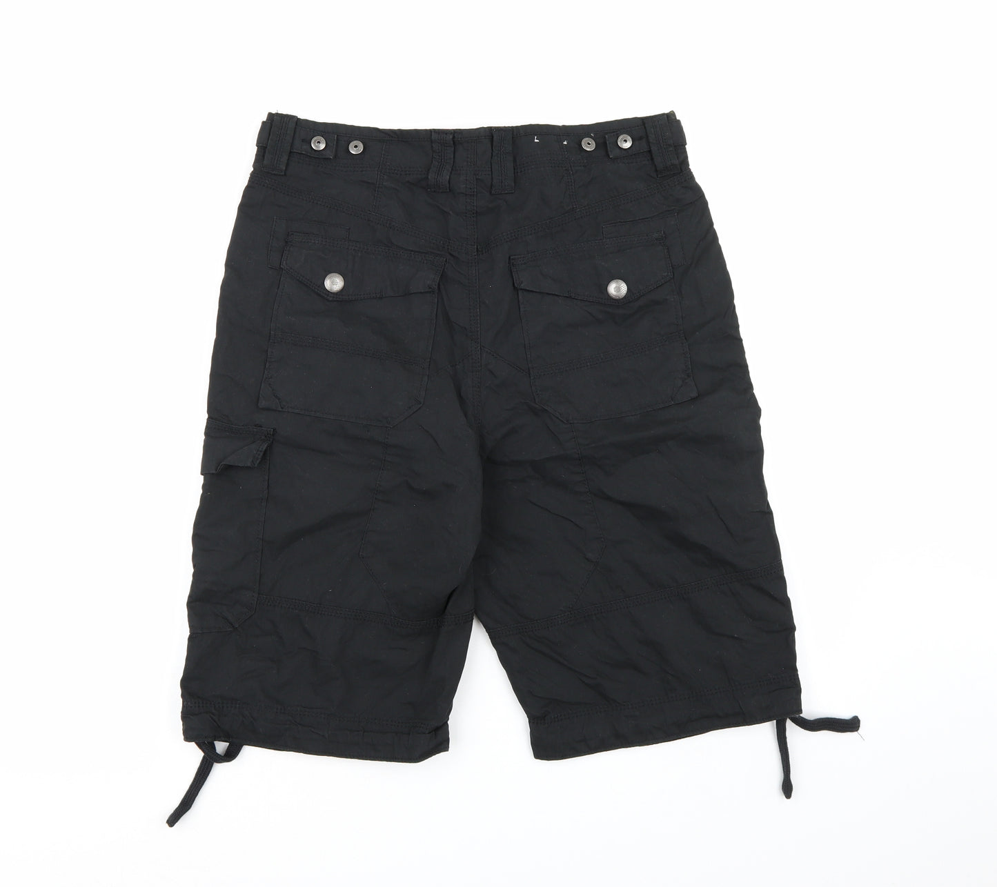 Preworn Mens Black   Cargo Shorts Size 32 in