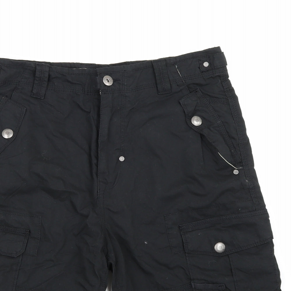 Preworn Mens Black   Cargo Shorts Size 32 in