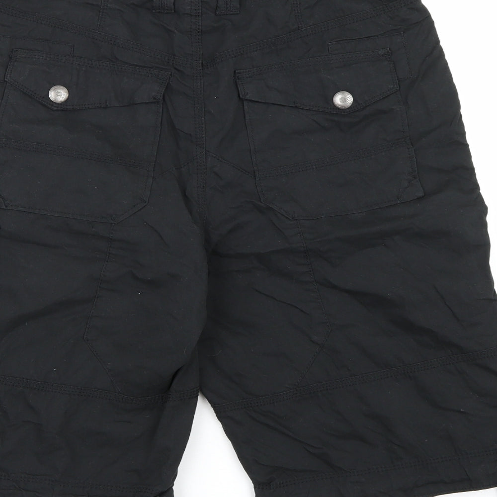 Preworn Mens Black   Cargo Shorts Size 32 in