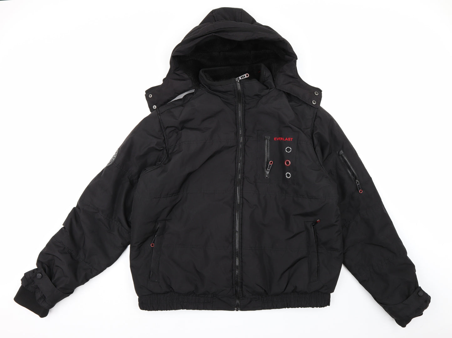 Everlast Mens Black   Parka Coat Size 2XL