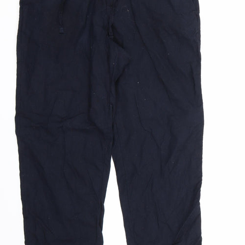 H&M Womens Blue   Trousers  Size XS L28 in
