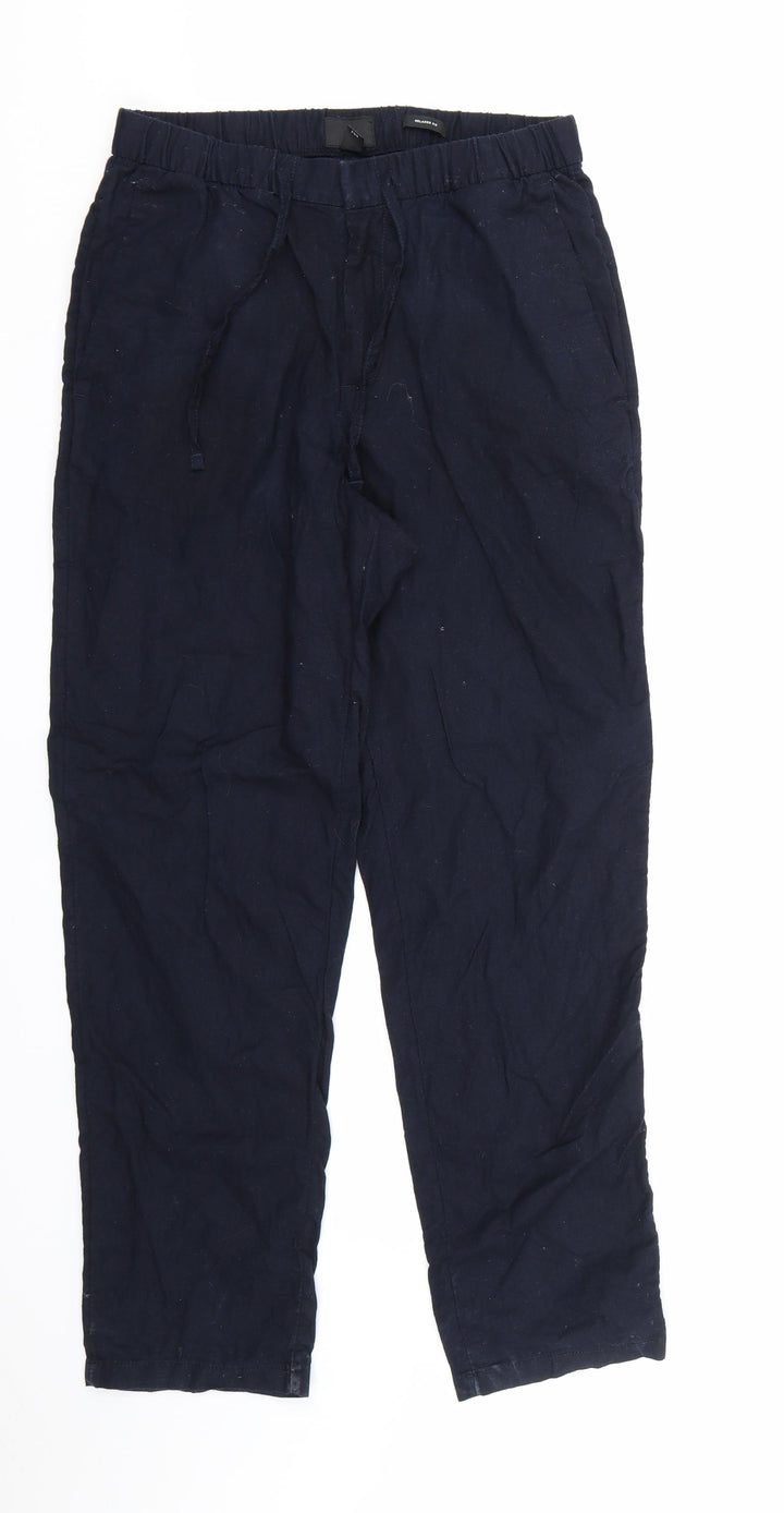H&M Womens Blue   Trousers  Size XS L28 in