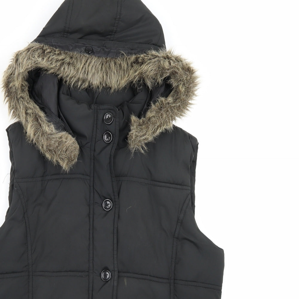 F&F Womens Black   Gilet Coat Size 14