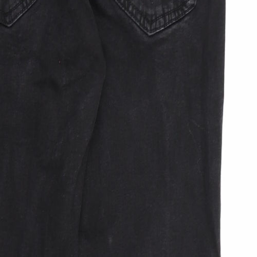 883 Police Mens Black  Denim Straight Jeans Size 32 in L28 in