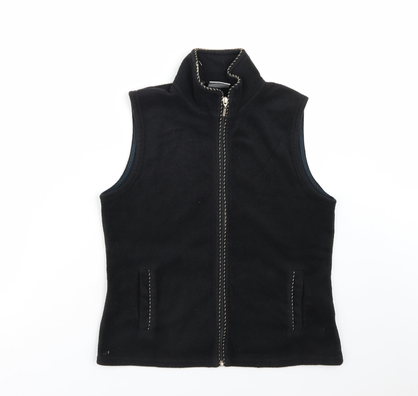 NEXT Womens Black  Fleece Gilet Jacket Size 12