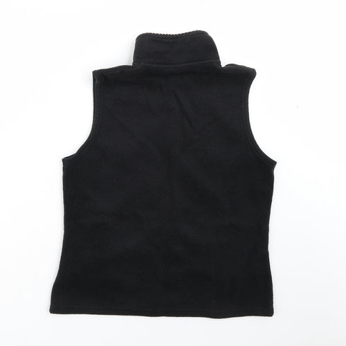 NEXT Womens Black  Fleece Gilet Jacket Size 12