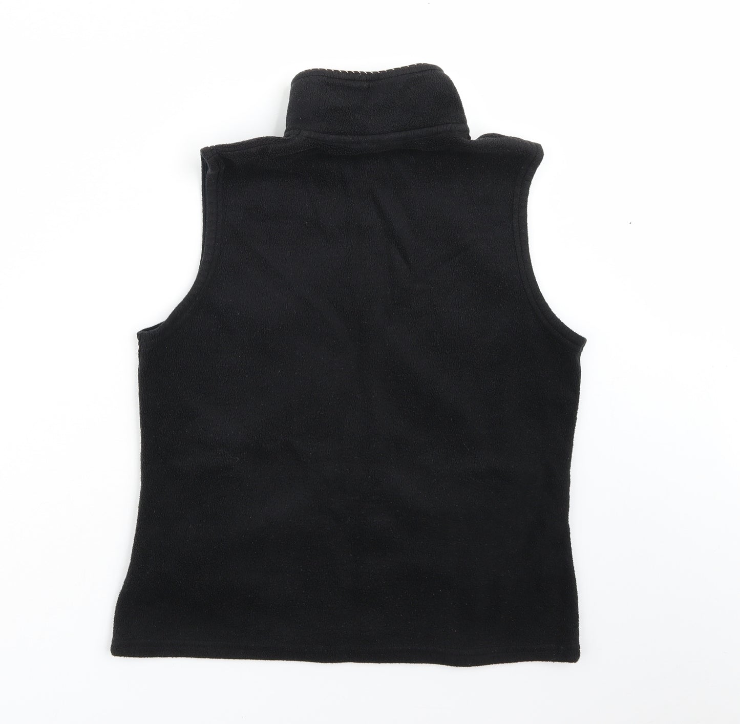 NEXT Womens Black  Fleece Gilet Jacket Size 12