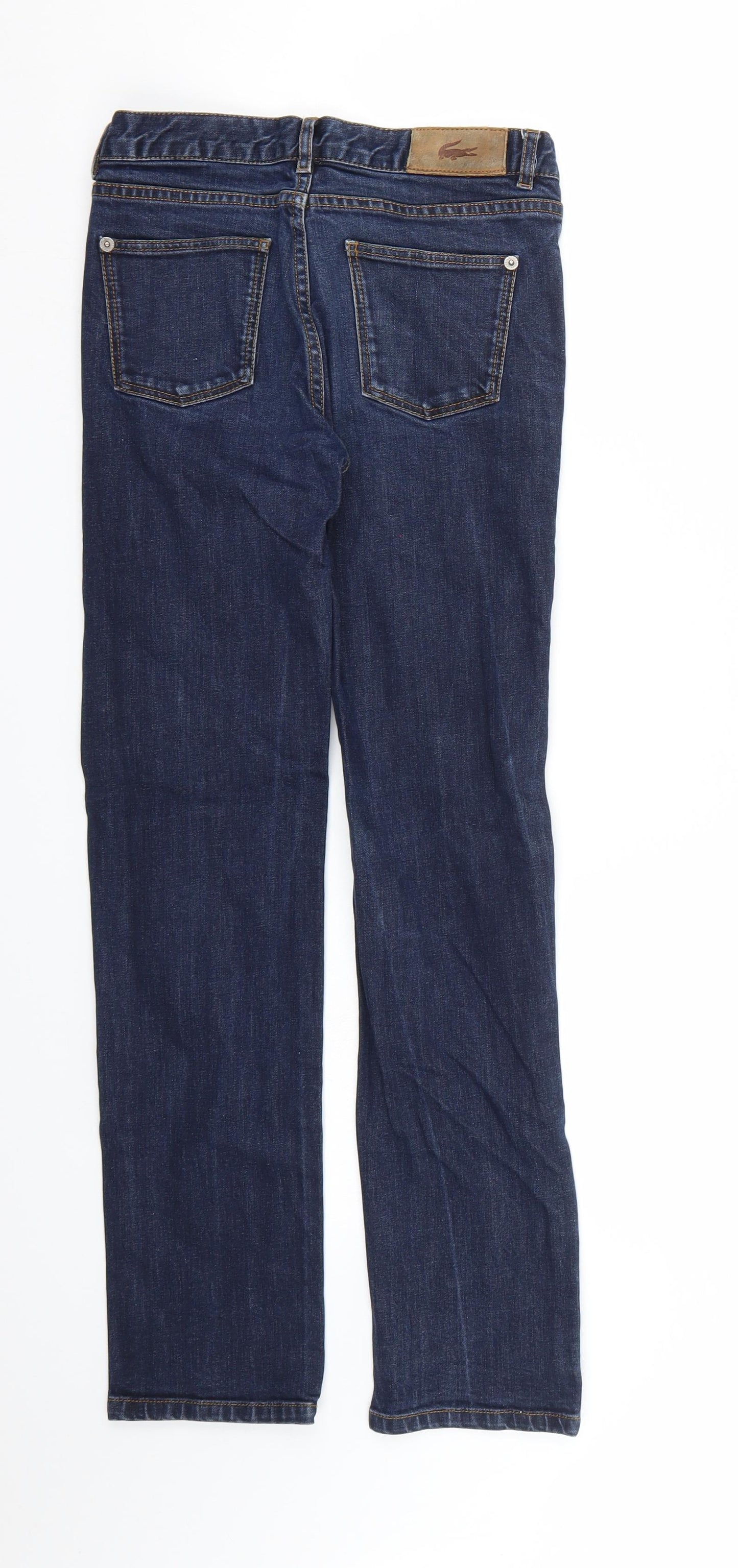 Lacoste Boys Blue  Denim Straight Jeans Size 12 Years