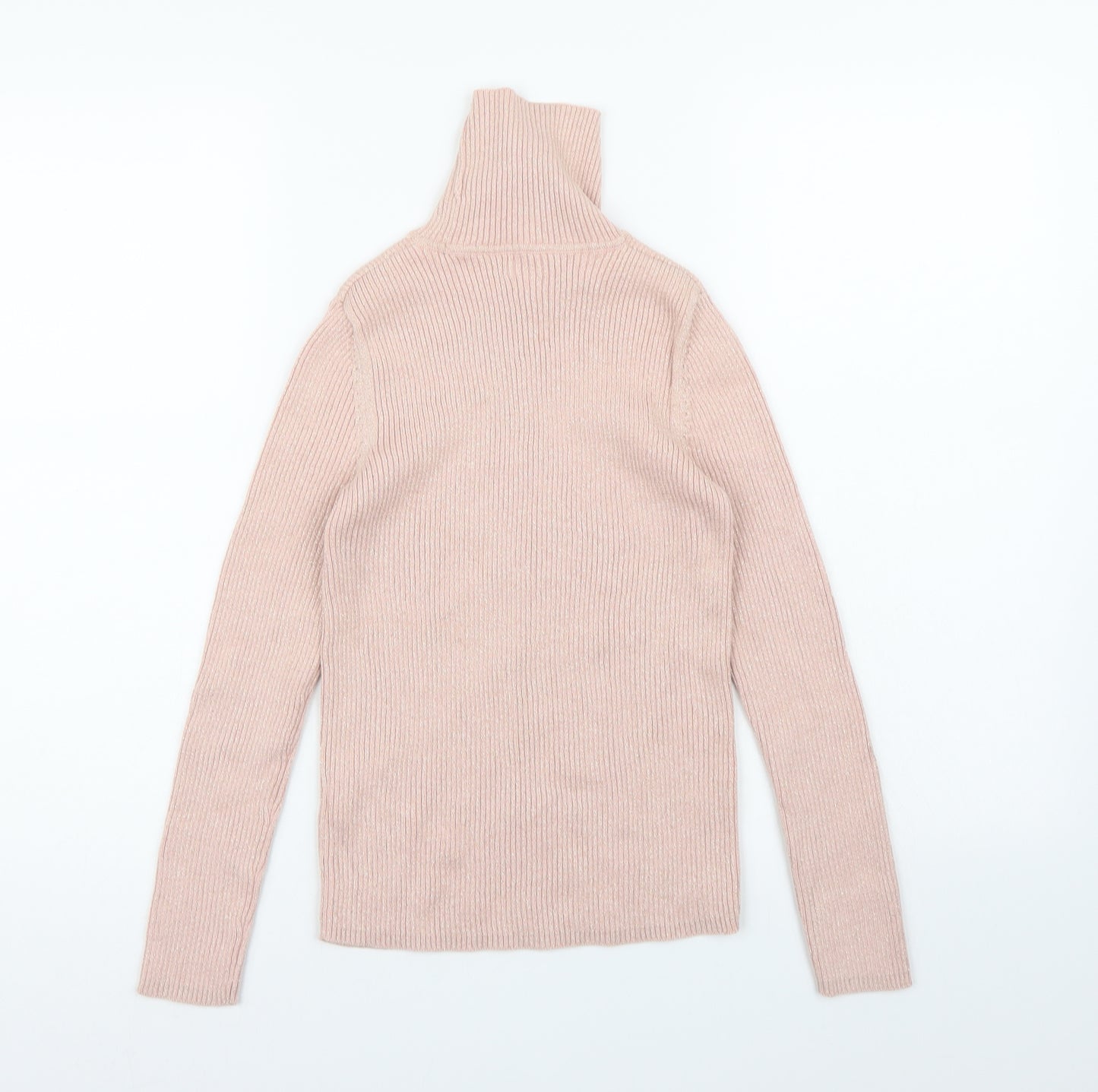 F&F Girls Pink  Knit Pullover Jumper Size 10-11 Years