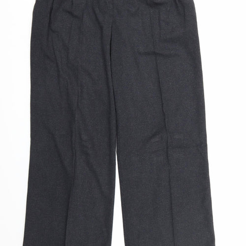 Evie Collection Womens Grey  Rayon Dress Pants Trousers Size 14 L32 in